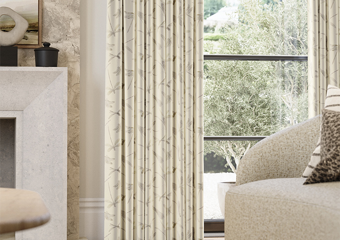 Dragonflies, Natural - Made to Measure Curtains - Image 5